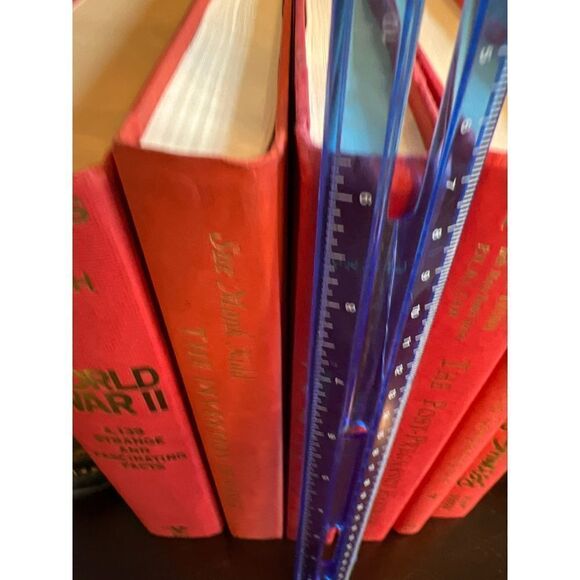 COPY - Hardback Books by Color. Shades of Red/l with Gold Lettering Group of 6 … - Picture 4 of 6